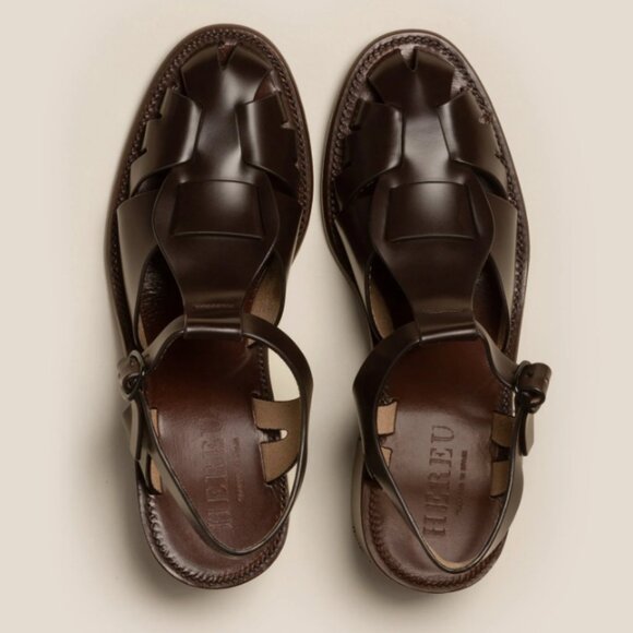 Hereu Pesca Heeled Sandal Burgundy size 38 - Picture 2 of 6